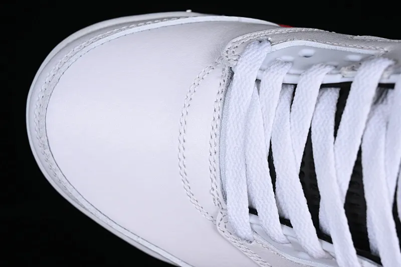 All categories Air Jordan Jordan series basketball shoes Air Jordan 5 Air Jordan 5 Low "Fire Red" AJ5 Joe 5 white and red low-top basketball shoes 819171-101